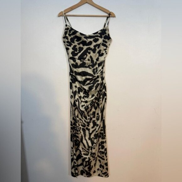Fashion Nova Leopard Print Maxi Slip Dress – Size XS - Picture 2 of 12
